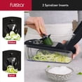 thumbnail image 4 of Picador de Verduras Fullstar Negro 8 en 1 con Espiralizador y Contenedor, 4 of 7