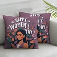thumbnail image 2 of COMIO International Women's Day Throw Pillow Cases Cover Decorative Cushion Cover Pillowcases Decor for Sofa Couch &nbsp;2pc, 2 of 6