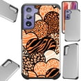 thumbnail image 1 of Compatible with Samsung Galaxy S21 5G Hybrid Fusion Guard Phone Case Cover (Brown Heart Zebra), 1 of 1
