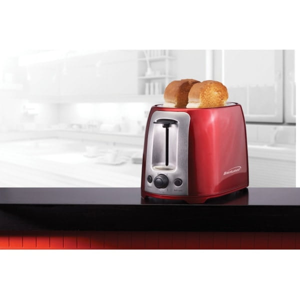 Brentwood Appliances Cool Touch 2-Slice Extra Wide Slot Toaster - Red