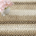 thumbnail image 5 of YUSAZENS 2'x3' Hallway Runner Rug, Washable Non-Slip Boho Braided Rustic Runner, Farmhouse Indoor Throw Rug, Low-Pile Long Carpet for Living Room, Bedroom, Entryway, Kitchen, Beige, 5 of 7