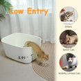 thumbnail image 4 of Arenero extragrande con laterales altos 61,5 cm x 41,4 cm x 32,8 cm XL para gatos interior jumbo grandes, 4 of 6