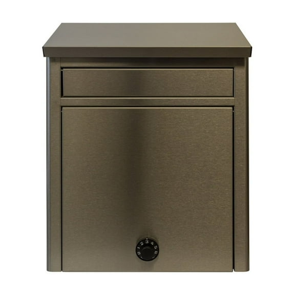 Leece Wall Mounted Mailbox In Black With Combo Lock