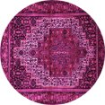 thumbnail image 1 of Ahgly Company Indoor Round Persian Pink Traditional Area Rugs, 6' Round, 1 of 4