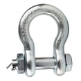 thumbnail image 2 of Swivels Shackle, Anchor Shackle Shackle Hook Quick Release Shackle Heavy Duty Alloy Steel Bow Type with Nut Ship Lifting Machine Parts, 2 of 7