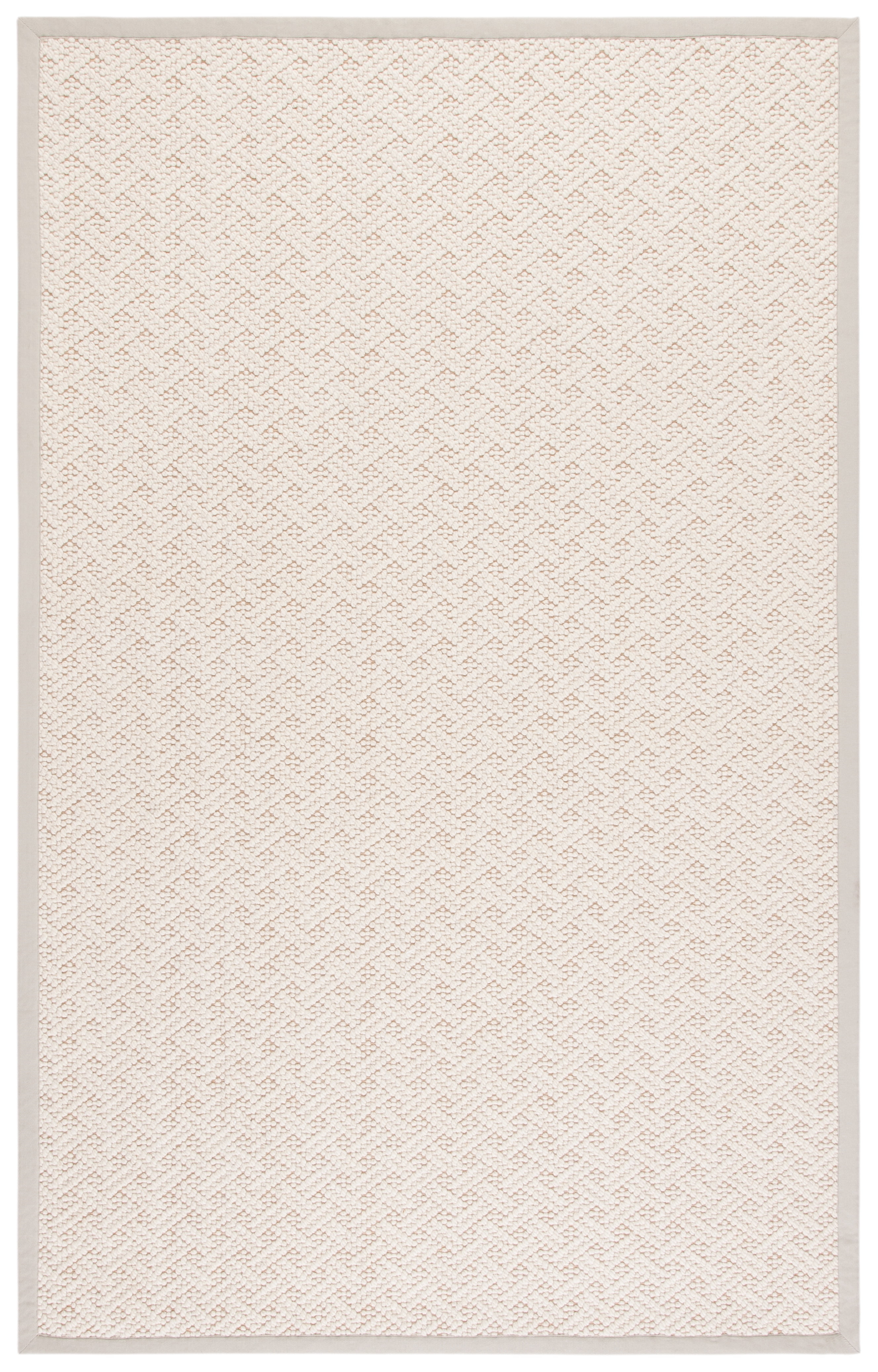 SAFAVIEH Natural Fiber Thaddeus Geometric Area Rug, Ivory, 9' x 12'