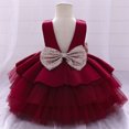 thumbnail image 1 of Vestido de bebé, vestido de novia con encaje calado, vestido lavado, vestido de princesa de algodón para niños, vestido, 1 of 6