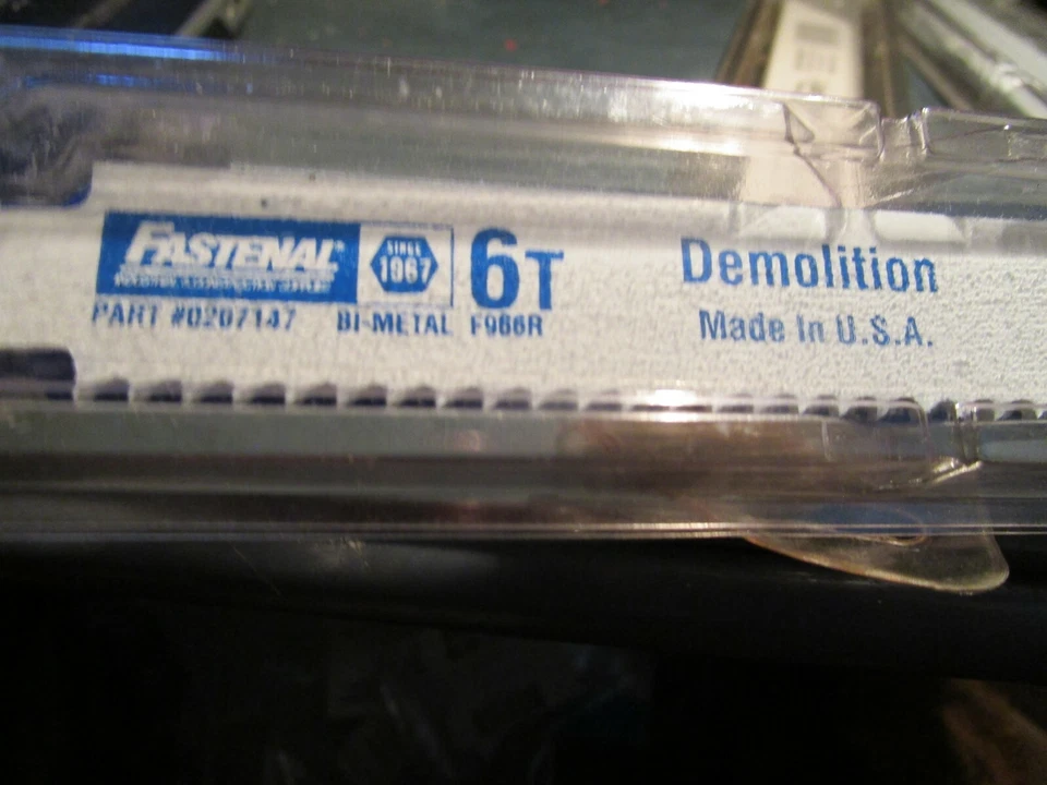 PRIME - (6) 9" X .875" X .062 X 6 Tpi Bi-Metal Reciprocating Saw Blade
