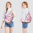thumbnail image 4 of Waterproof Flamingo Hiking Sling Backpack for Women – Cute Tropical Bird Crossbody Chest Bag with Adjustable Strap, Hawaiian Floral Travel Backpack for Beach, Outdoor & Everyday Use, 4 of 4