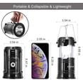 thumbnail image 7 of COB Lantern, Camping Solar Lanterns,4-Pack Lantern Flashlights with Input/Output Port, USB Rechargeable Emergency Lighting for Hurricane/Earthquake/Power Outage, 7 of 7