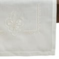 thumbnail image 4 of Saro Lifestyle Embroidered Fleur-de-Lis Table Runner, 4 of 5