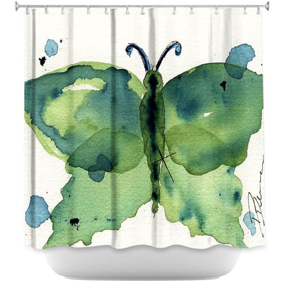 Shower Curtains - DiaNoche Designs by Dawn Derman - Moth III
