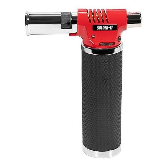 Solder-It Pro-Torch PT-220 | Automatic-Ignition Butane Torch Lighter | Up to 220 Minutes Butane Refill Tank | Blow Torch, Soldering Tool, and Grill Lighter | For Brazing, Plumbing, & Auto Repair