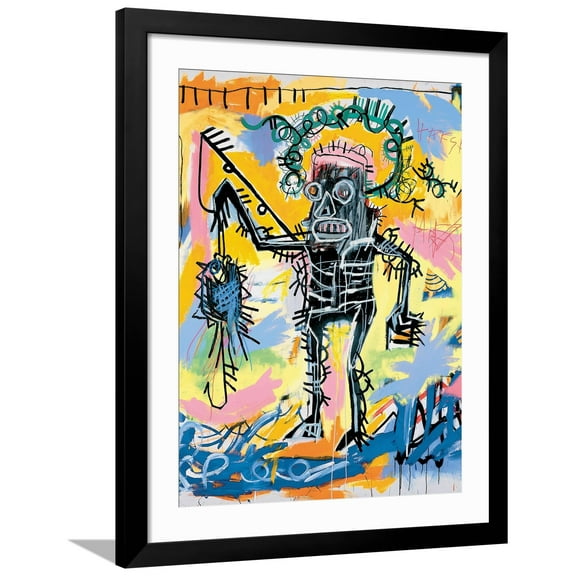 Art.com Untitled, 1981 Giclee Print by Jean-Michel Basquiat, Black Frame Wall Art, 32" x 40"