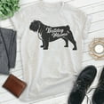 thumbnail image 2 of English Bullog Mama T-shirt, Unisex Women's Shirt, English Bulldog Owner, Cool Dog Mom Gift, Heather Ash, Medium, 2 of 6