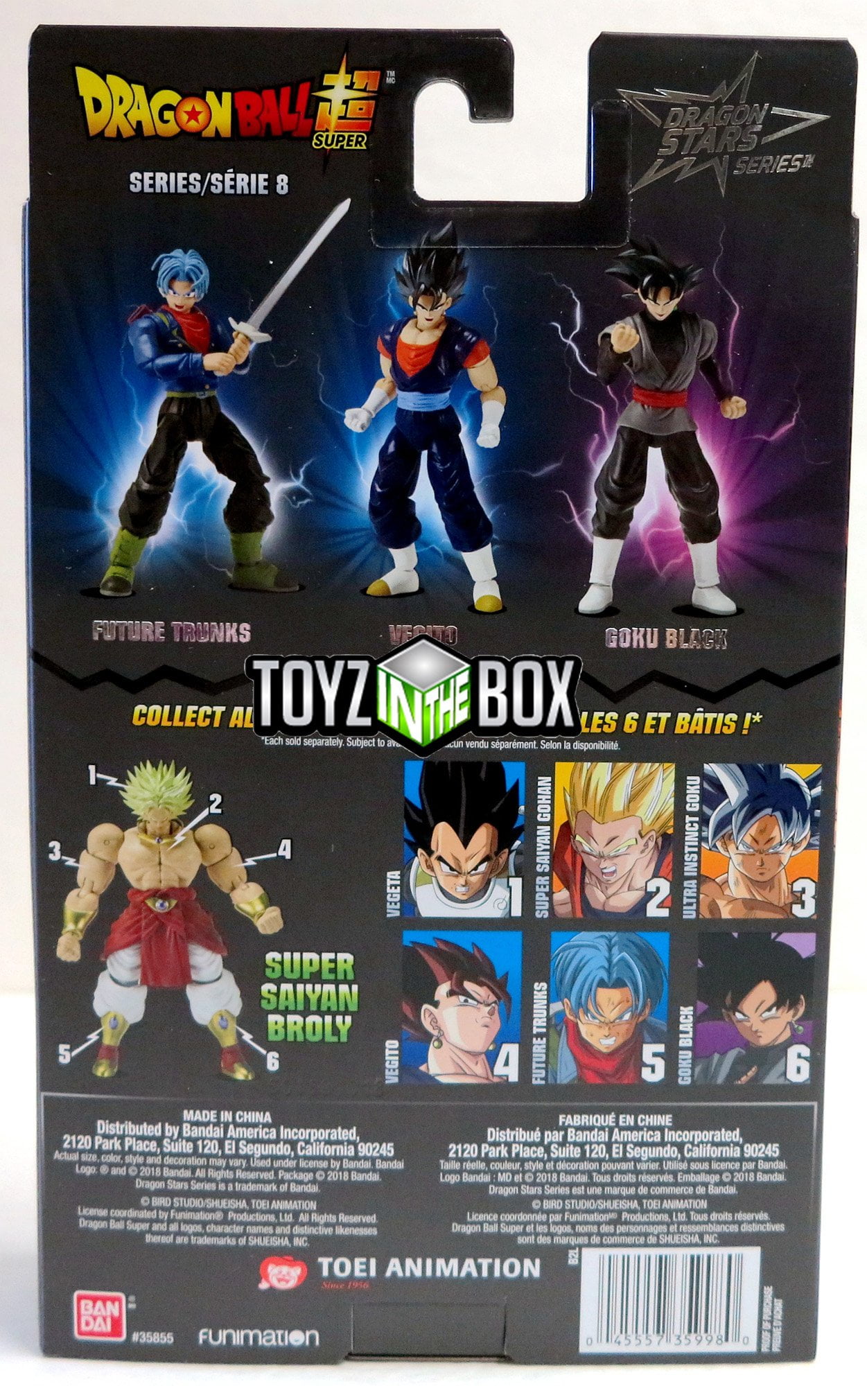 Boneco Bandai Dragon Stars Dragon Ball Super - Goku Black