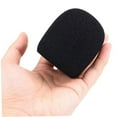 thumbnail image 5 of LEORX 10Pcs Microphone Protective Cover Black Breathable Sponge Protector for Ktv Stage Use, 5 of 6