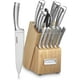 thumbnail image 1 of CUISINART Block Knife Set, 15pc Cutlery Knife Set with Steel Blades for Precise Cutting , Lightweight, Stainless Steel, Durable & Dishwasher Safe, C99SS-15P, 1 of 5
