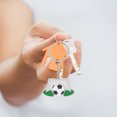 thumbnail image 3 of RUNROTOO 2Ud Llavero Temático De Fútbol En Metal Resistente Para Regalos Y Deportiva, 3 of 6
