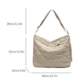thumbnail image 2 of Bolso bandolera acolchado de gran capacidad para mujer bolsos de hombro para viajes de trabajo en la oficina, 2 of 9