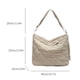 thumbnail image 3 of Bolso Bandolera Acolchado Algodón Gran Capacidad para Mujer Bolsos Mensajero (beige), 3 of 9