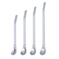 thumbnail image 6 of 2Pcs Straw Spoon Long Handle Mixing Yerba Mate Stainless Steel Bombilla Filter Teaspoon for Party, 6 of 8