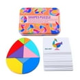 thumbnail image 1 of 3D Early Education Puzzle Wood Toy Kids Intelligence Development Tangram, 1 of 8