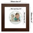 thumbnail image 3 of Americanflat 6" x 6" with Round-Shaped Mat - Walnut, 3 of 8