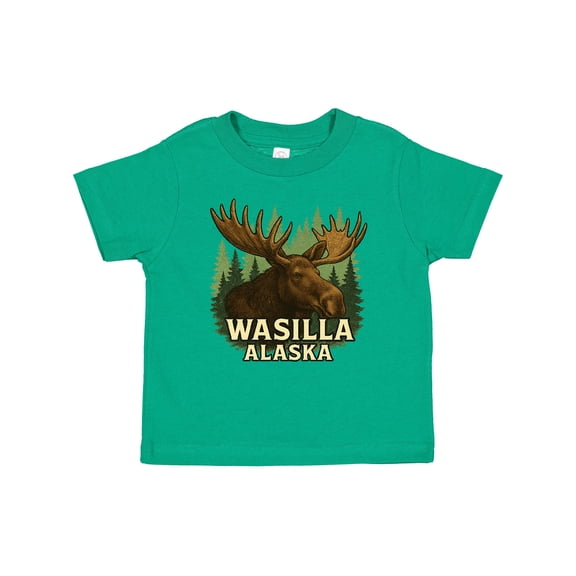 Inktastic Wasilla Alaska Moose Nature Scene Wilderness Boys or Girls Baby T-Shirt