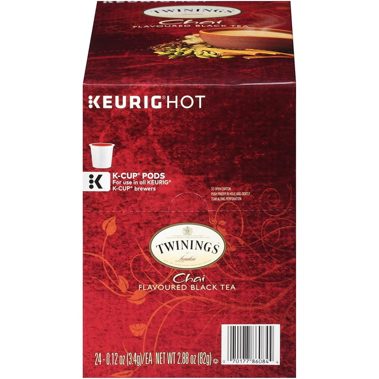 Twinings of London Chai Tea K Cups for Keurig 24 Count Pack of 1