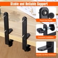 thumbnail image 3 of OULII 2pcs Desk Bracket for Pegboard Table Mount Connector Clamp Support Shelf Holder Tool for Garage Kitchen Home Office Black, 3 of 8