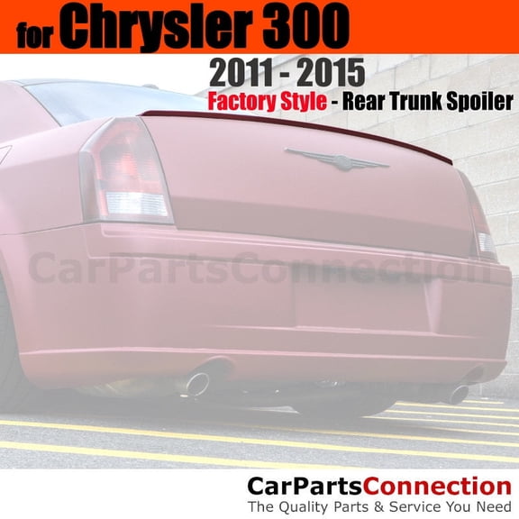 Trunk Spoiler Compatible With 2011 2012 2013 2014 2015 2016 2017 2018 2019 2020 2021 2022 2023 Chrysler 300 Sedan Factory Style Lip Painted Color PRP Deep Cherry Red Crystal Prl No Drill Install