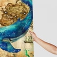 thumbnail image 3 of Orinice Whale Ship Map Bathroom Decor Set with Hooks, Colorful Luxurious Graphic Print Polyester Fabric Shower Curtain for Home Bathroom Decoration 36x72, 3 of 7