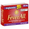 Feverall: Suppositories Infants Ages 3-36 Months Baby Care, 80 mg