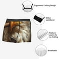 thumbnail image 3 of Susaid Funny Bald Eagle Print Men's Mesh Boxer Briefs Cooling Breathable Sports Underwear Wide Waistband Boxer Briefs W/Fly-Small, 3 of 5