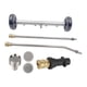 thumbnail image 2 of Limpiador de Bajos con Limpiador de Alta Presión Y Tubos de Extensión, Universal, 4000 PSI, Cepillo de Agua, Adecuado para Lavados de Automóviles, Ent Rueda negra, 2 of 9