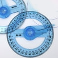 thumbnail image 3 of 2 Pcs Clear Protractor Ruler Math Protractor 360 Degree Circles Protractor Protractor, 3 of 8