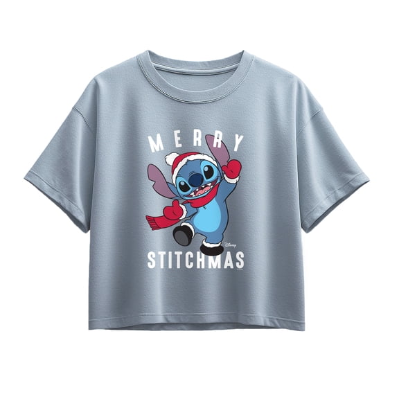 Lilo & Stitch - Stitchmas - Youth Girls Boxy T-Shirt