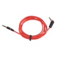 thumbnail image 2 of 3.5mm 1/8 inch Male to 4 Pole Car AUX Audio Cord Cable Record Headphone RED, 2 of 9