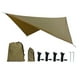 thumbnail image 4 of Toldo para hamaca de lona para acampar, fácil de instalar, ligero y para acampar, ideal para jardín, picnic, viajes, mochilerismo y senderismo. Caqui, 4 of 8