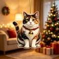 thumbnail image 5 of Fmbmuo Acrylic Christmas Hanging Ornaments 2D Flat Car Rearview Mirror Pendant Xmas Tree Backpack Home Wall Festive Decor Christmas Decor,Multicolor, 5 of 5