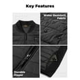 thumbnail image 6 of ORORO Puffer Lightweight Heated Jacket for Men with Battery, Heating Jacket for Hiking Skiing Camping (Black, L), 6 of 9