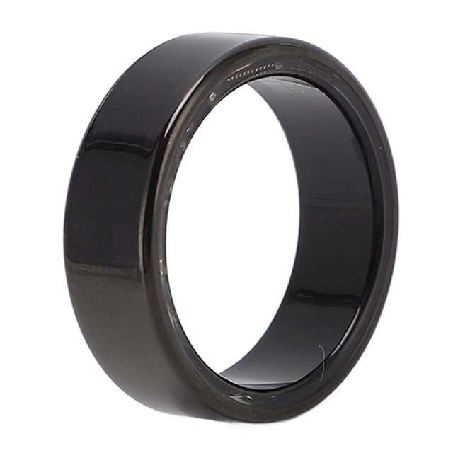 Bague Intelligente, Bague Traqueur de Mise en Forme à Écran Tactile en Acier Inoxydable IP68 Résistante à l'Eau pour la Randonnée, le Vélo, la Course Taille 9 Diamètre Intérieur 18 mm, Taille 10 Diamètre Intérieur 20 mm, Taille 11 Intérieur