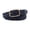 Navy, variant on Women's Faux Leather Web Belt Square Braided Belts Casual Buckle Business Casual Loops Semi Formal Webbed Black X-Small-Large