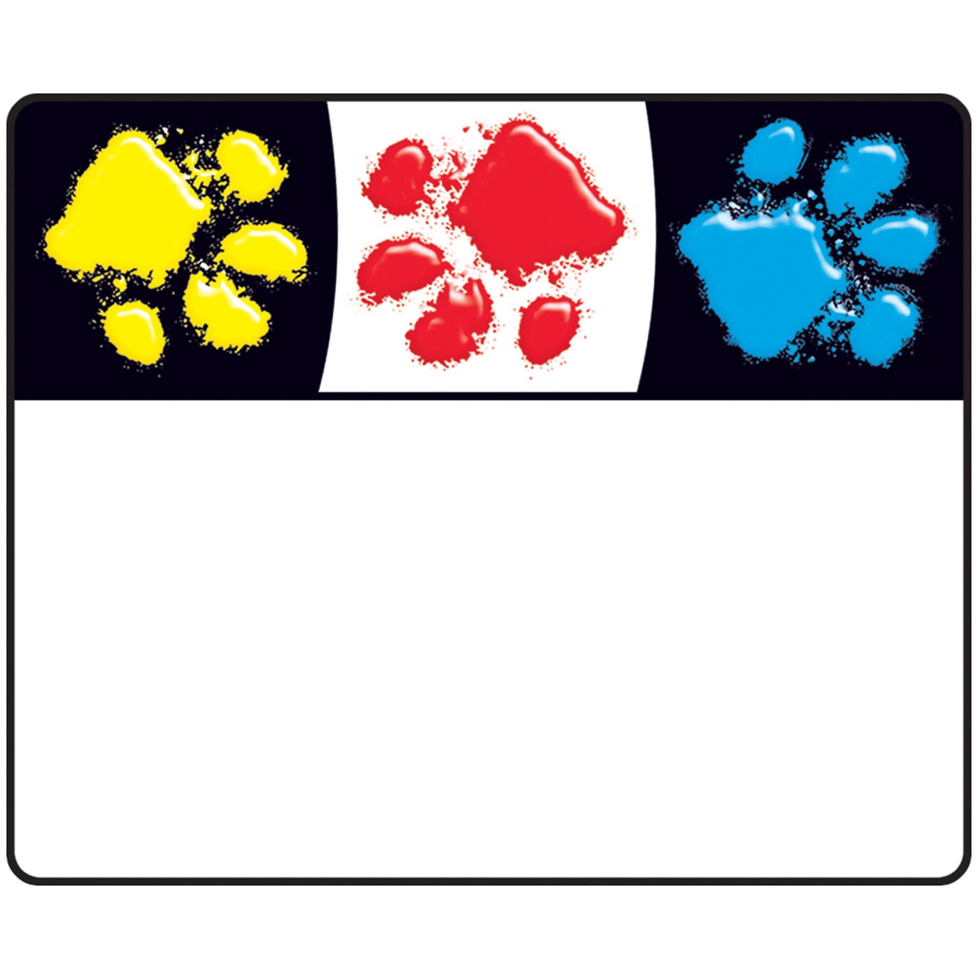 Trend, TEPT68081, Paw Print Name Tags, 36 / Pack, Assorted - Walmart ...