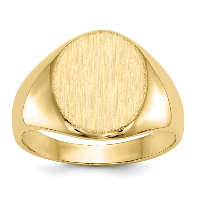 Bague Signet en Or Jaune 14K