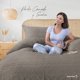 thumbnail image 4 of Juego de Funda para Edredon Duvet Dreamlab, Tamaño Matrimonial, Color Arena, 3 Piezas, 4 of 9