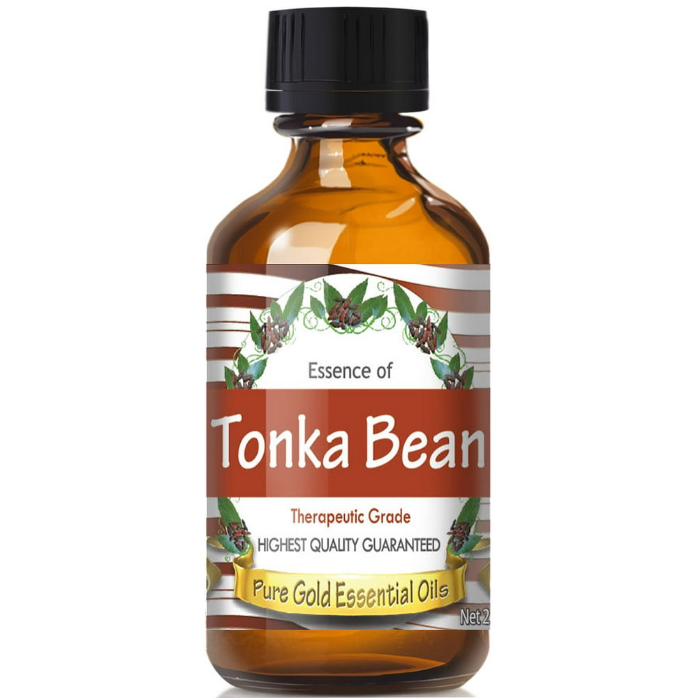 Pure Gold Tonka Bean Absolute Essential Oil, 100 Natural & Undiluted