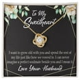thumbnail image 3 of To My Wife I Want to Grow Old With You Infinity Knot Necklace Message Card, 3 of 17