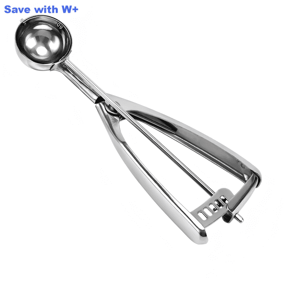 Cookie Scoop 1 Tablespoon, 18/8 Stainless Steel Cookie Dough Scoop for Ice Cream, Melon Baller & Meatball